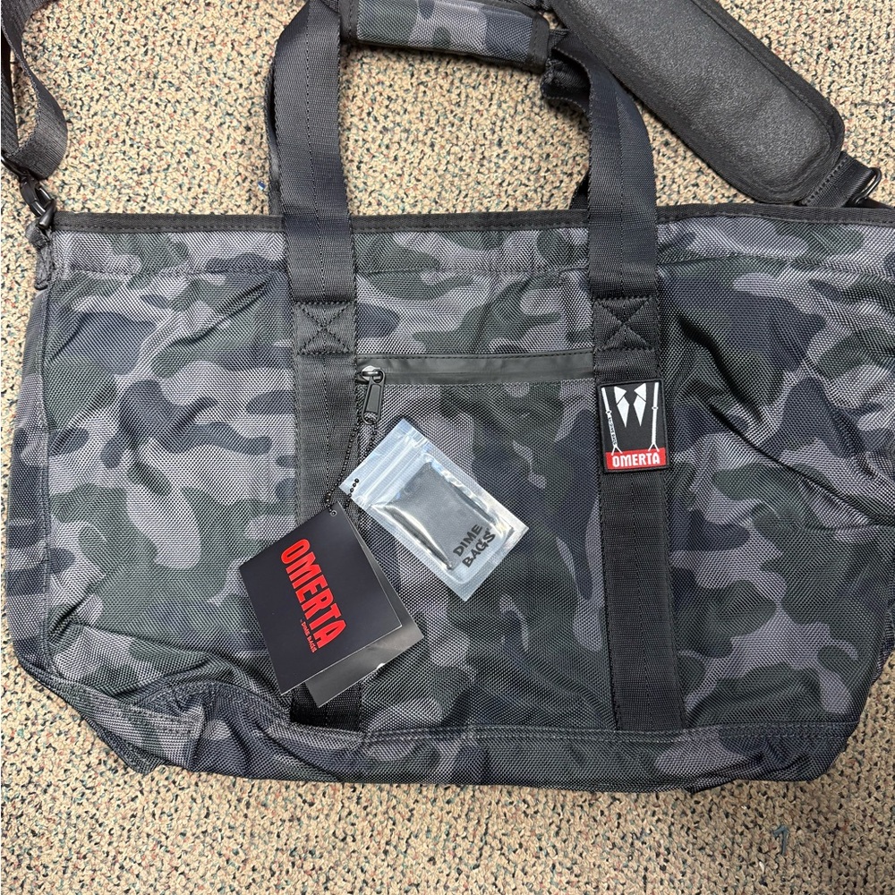 The Associate made by Dime Bags - Gray Camouflage Duffel Bag